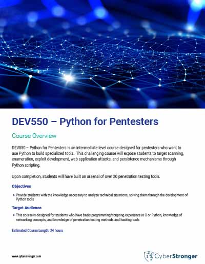 DEV550 – Python for Pentesters