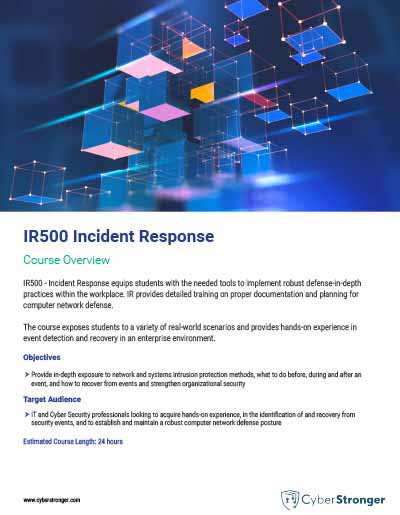 IR500 – Incident Response