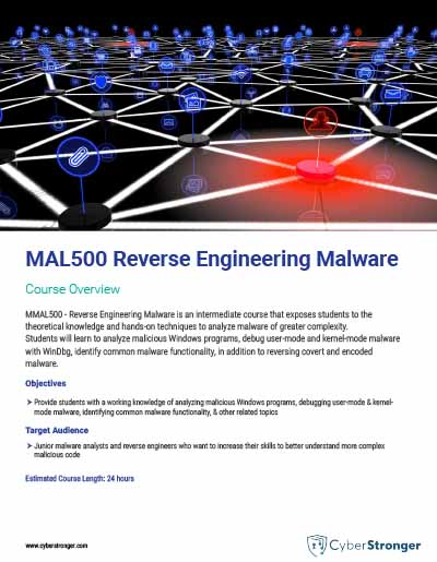 MAL500 – Reverse Engineering Malware