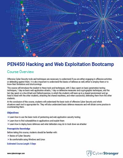 PEN450 – Hacking and Web Exploitation Bootcamp
