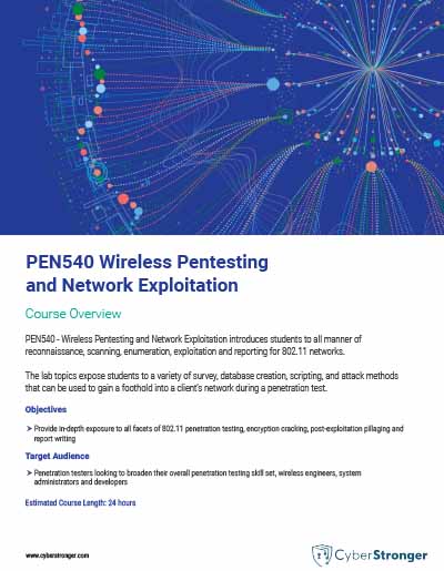PEN540 – Wireless Pentesting & Network Exploitation
