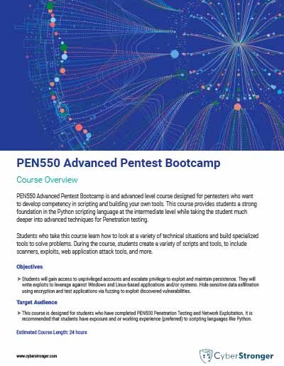 PEN550 – Advanced Pentest Bootcamp